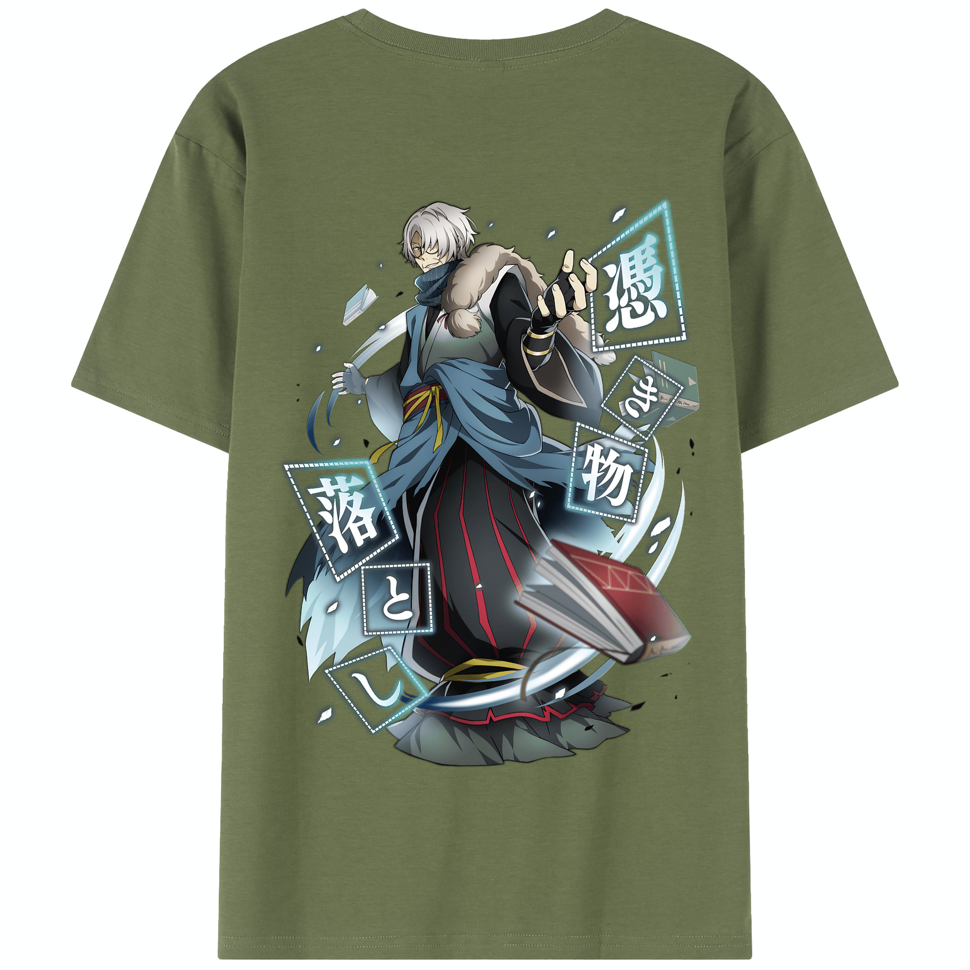（画像用） 文豪ストレイドッグス Bungo Stray Dogs 綿100％半袖Tシャツ（背面プリント）